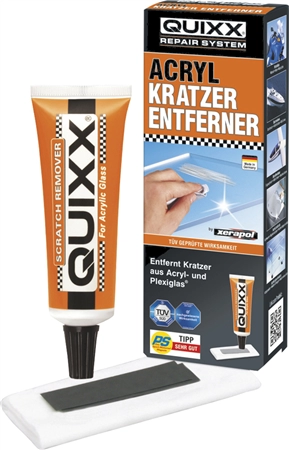 Een quixx krassen-verwijderaar voor acrylglas 4-delig koop je bij NiceSupplies.nl