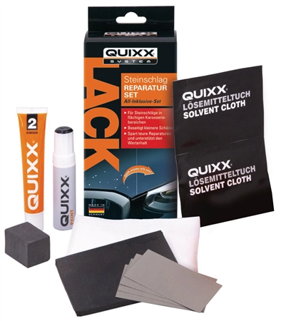 Een quixx lak-steenslag reparatie-set rood koop je bij NiceSupplies.nl