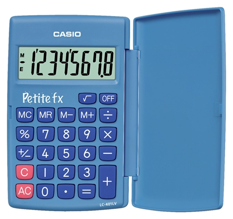 Een rekenmachine casio basisschool blauw koop je bij NiceSupplies.nl