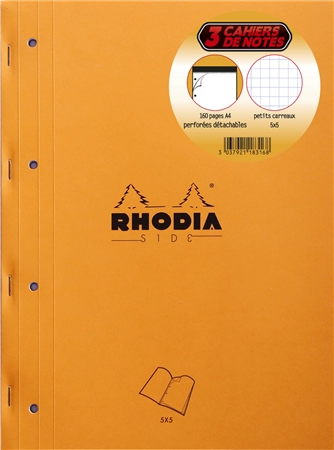 Een rhodia werkblok din a4 geruit 3 stuks pak koop je bij NiceSupplies.nl