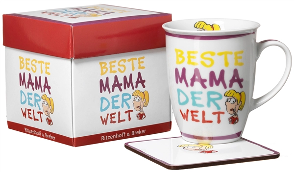 Een ritzenhoff en breker koffiebeker beste mama 320 ml koop je bij NiceSupplies.nl