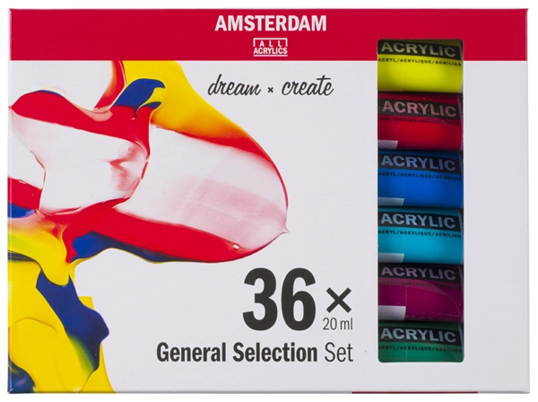 Een royal talens acrylverf amsterdam general selection 36x20ml koop je bij NiceSupplies.nl