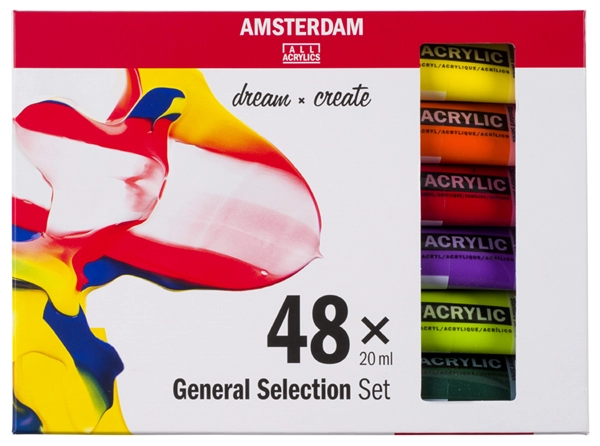 Een royal talens acrylverf amsterdam general selection 48x20ml koop je bij NiceSupplies.nl