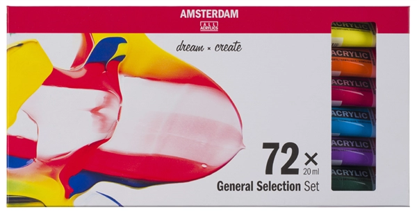 Een royal talens acrylverf amsterdam general selection 72x20ml koop je bij NiceSupplies.nl