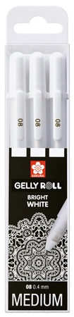 Een sakura gel-rollerpen gelly roll bright white assorti koop je bij NiceSupplies.nl