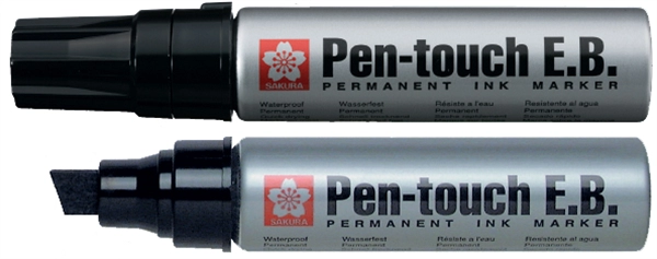 Een sakura permanent-marker pen-touch extra breed groen koop je bij NiceSupplies.nl