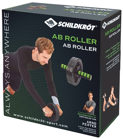 Een schildkrot ab-roller / bauchtrainer zwart/groen koop je bij NiceSupplies.nl