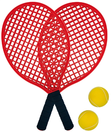 Een schildkrot beachtennis-set zwart/rood koop je bij NiceSupplies.nl