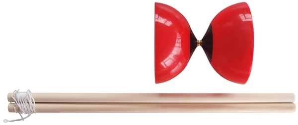 Een schildkrot diabolo set van polyethylen rood koop je bij NiceSupplies.nl