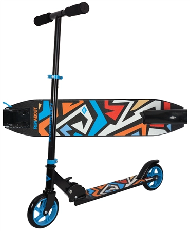 Een schildkrot junior-tretroller city scooter runabout blauw koop je bij NiceSupplies.nl