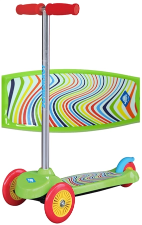 Een schildkrot kinder-tretroller scooter little 1 groen koop je bij NiceSupplies.nl