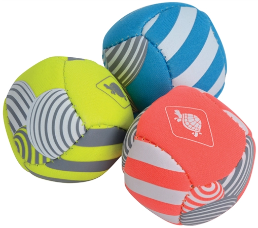 Een schildkrot neopren mini-fun-ballen 3 stuks set koop je bij NiceSupplies.nl