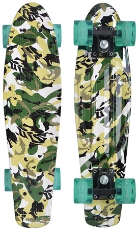 Een schildkrot retro skateboard free spirit camouflage koop je bij NiceSupplies.nl