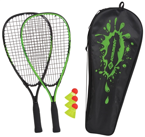 Een schildkrot speed badminton set zwart / groen koop je bij NiceSupplies.nl