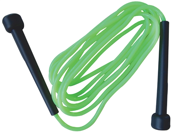 Een schildkrot springseil speed rope 3,0 m zwart/groen koop je bij NiceSupplies.nl