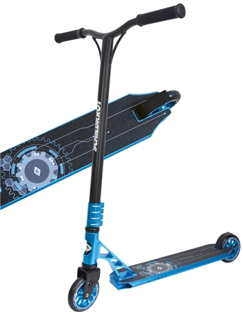 Een schildkrot tretroller stunt scooter flipwhip electric blue koop je bij NiceSupplies.nl