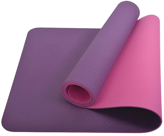 Een schildkrot yogamat bicolor 4 mm navy / mint koop je bij NiceSupplies.nl