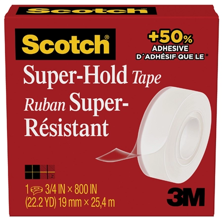 Een scotch plakband super-hold 700k 19 mmx25,4 m karton koop je bij NiceSupplies.nl