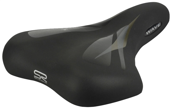 Een selle royal trekking-gel-fietszadel zwart koop je bij NiceSupplies.nl