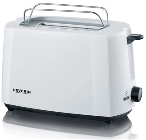 Een severin 2-ruiten toaster at 2286 wit/zwart koop je bij NiceSupplies.nl