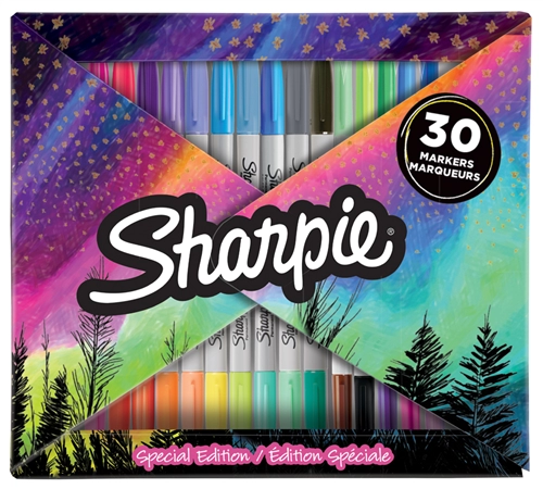 Een sharpie permanent marker fine 30 stuks box koop je bij NiceSupplies.nl