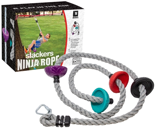 Een slakers ninja rope klitteerseil 2,5 m koop je bij NiceSupplies.nl