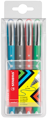 Een stabilo fijnschrijver worker colorful 4 stuks etui koop je bij NiceSupplies.nl