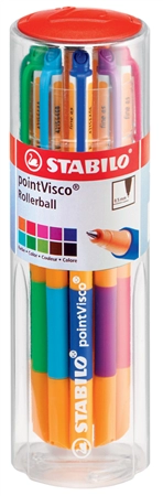 Een stabilo gel-roller pointvisco 10 stuks kunststof drum koop je bij NiceSupplies.nl