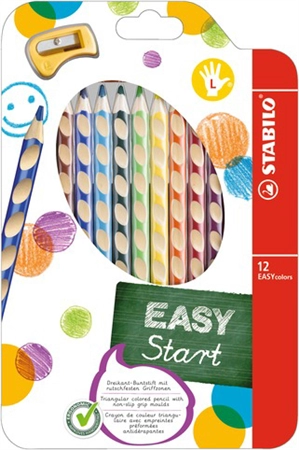 Een stabilo kleurpotloden easycolors voor linkshandige 6 stuks etui koop je bij NiceSupplies.nl