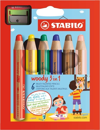 Een stabilo multitalentstift woody 3 in 1 10 stuks kartonnen etui koop je bij NiceSupplies.nl