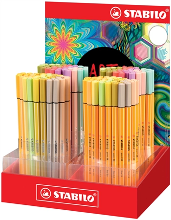 Een stabilo point88 / pen 68 arty 160 stuks display koop je bij NiceSupplies.nl