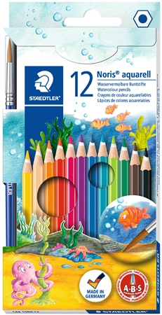 Een staedtler aquarelstift noris club aquarel 12 stuks etui koop je bij NiceSupplies.nl