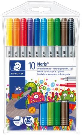 Een staedtler duo-viltstift noris club 12 stuks etui koop je bij NiceSupplies.nl