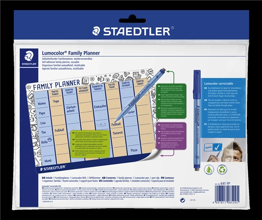 Een staedtler familienplaner-set lumocolor correctable din a4 koop je bij NiceSupplies.nl