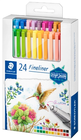 Een staedtler fineliner triplus design journey 24 stuks etui koop je bij NiceSupplies.nl