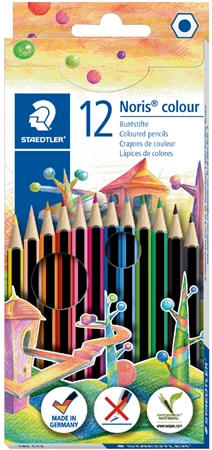 Een staedtler kleurpotlood noris colour 18 stuks kartonnen etui koop je bij NiceSupplies.nl