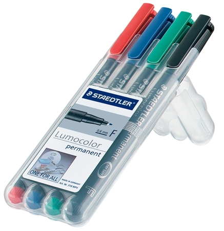 Een staedtler lumocolor refill station permanente zwart koop je bij NiceSupplies.nl