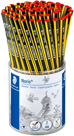 Een staedtler potlood noris hardheid hb 72 stuks koker koop je bij NiceSupplies.nl