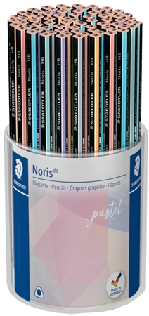 Een staedtler potlood noris pastel hardheid hb 72 stuks koker koop je bij NiceSupplies.nl