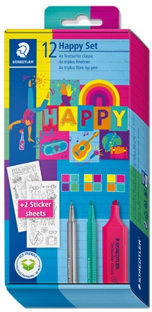 Een staedtler schrijfset happy 11-delig koop je bij NiceSupplies.nl