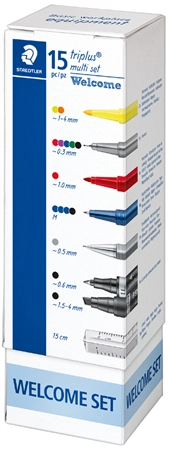 Een staedtler schrijfset triplus multi set welcome set koop je bij NiceSupplies.nl