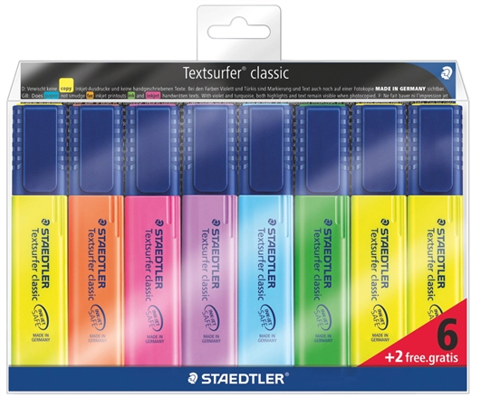 Een staedtler tekstmarker 'tekstsurfer classic' 20 stuks etui koop je bij NiceSupplies.nl