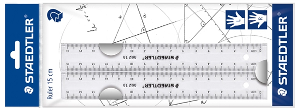 Een staedtler vlakke liniaal-set 150mm van kunststof koop je bij NiceSupplies.nl