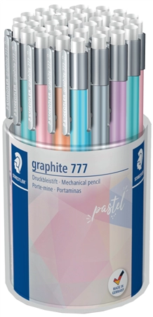 Een staedtler vulpotlood grafiete 777 pastel 36 stuks koker koop je bij NiceSupplies.nl