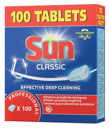 Een sun professional vaatwasmachinetabs classic 100 stuks koop je bij NiceSupplies.nl