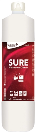 Een sure badreiniger washroom cleaner 1 liter koop je bij NiceSupplies.nl