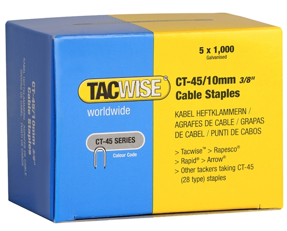 Een tacwise kabelklem ct-45-10mm verzinkt koop je bij NiceSupplies.nl