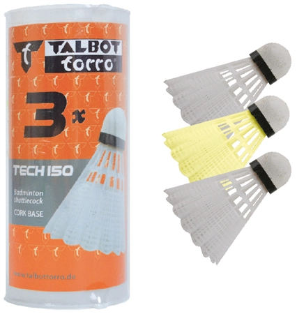 Een talbot torro badmintonbal tech 150 gekleurd assorti koop je bij NiceSupplies.nl