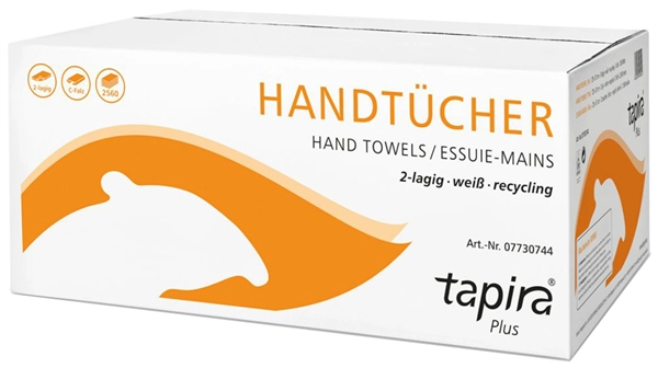 Een tapira handtuchpapier plus 250x330 mm c-vouw wit koop je bij NiceSupplies.nl