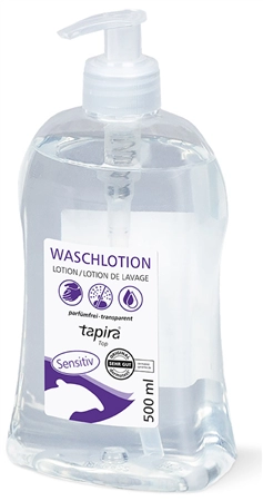 Een tapira handwaszeep sensitiv 500 ml dispenser-fles koop je bij NiceSupplies.nl